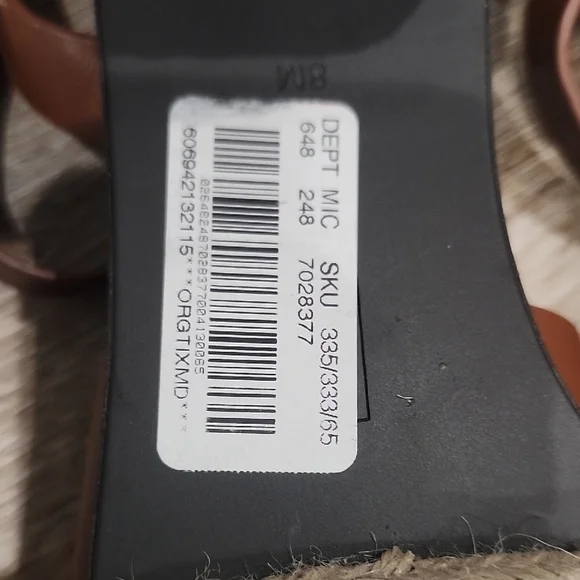 EUC Deltan Contempory Brown Leather Clog Block Heel Buckle Sandals Quiet Lux 8 - Picture 11 of 11